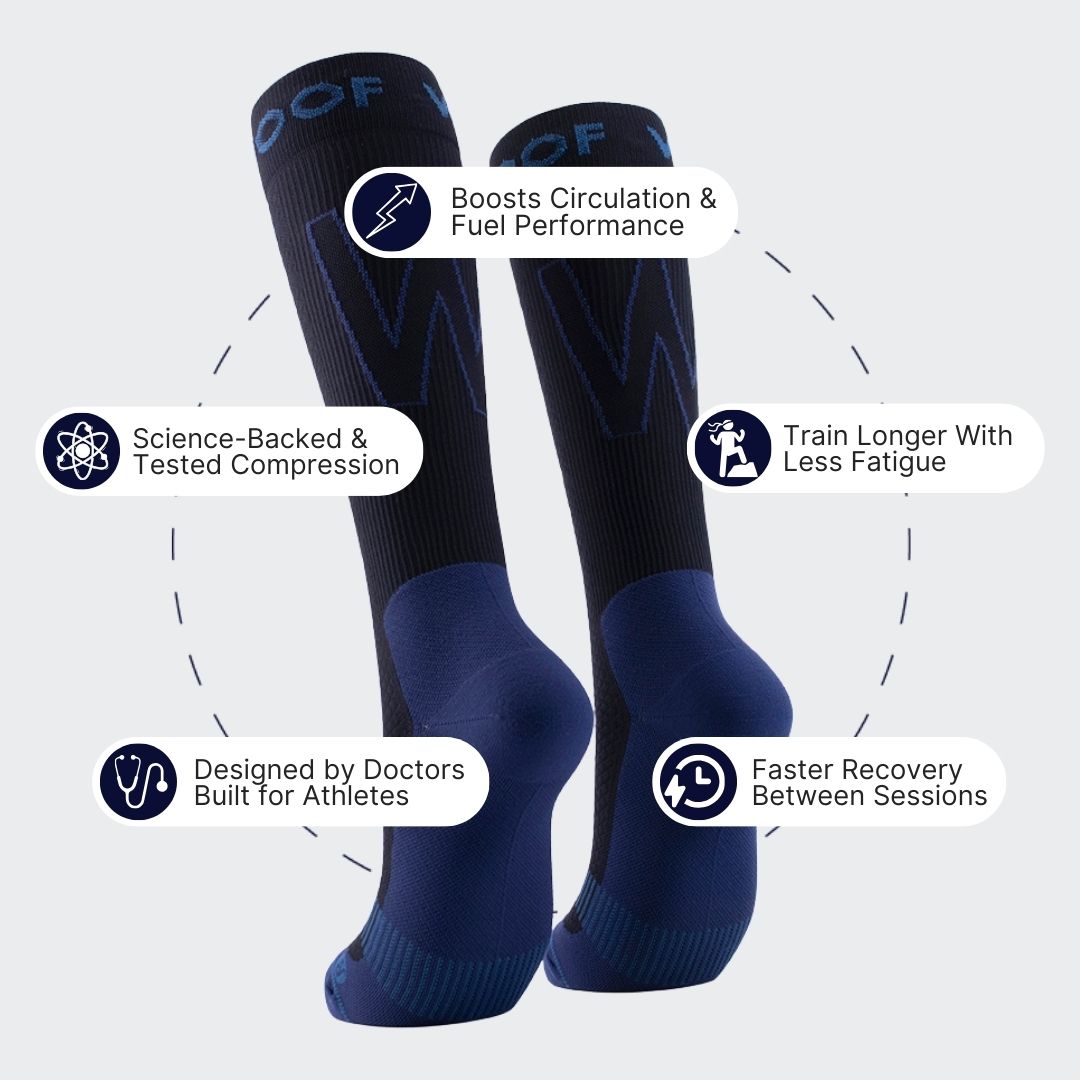 Performance Compression Socks, Navy