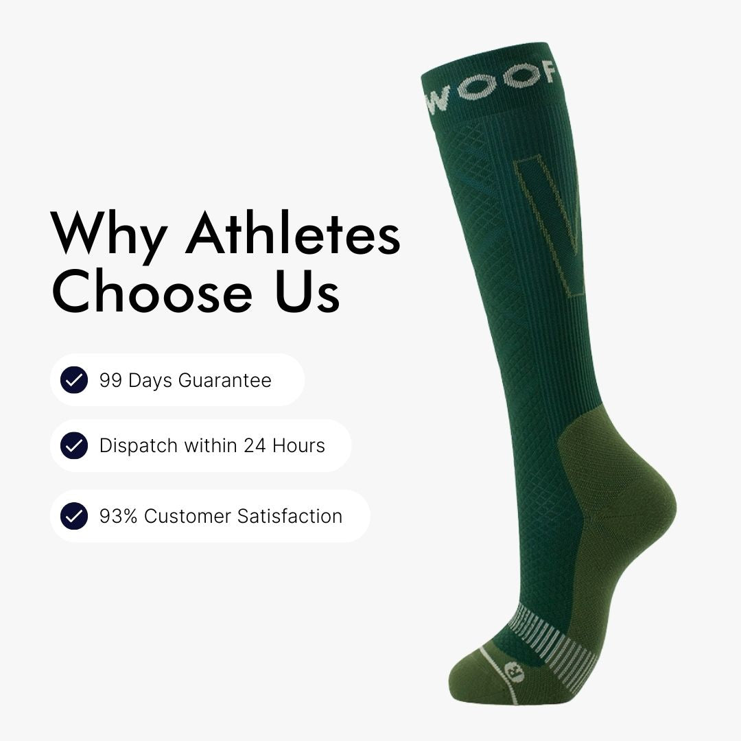 Performance Compression Socks, Fern Green
