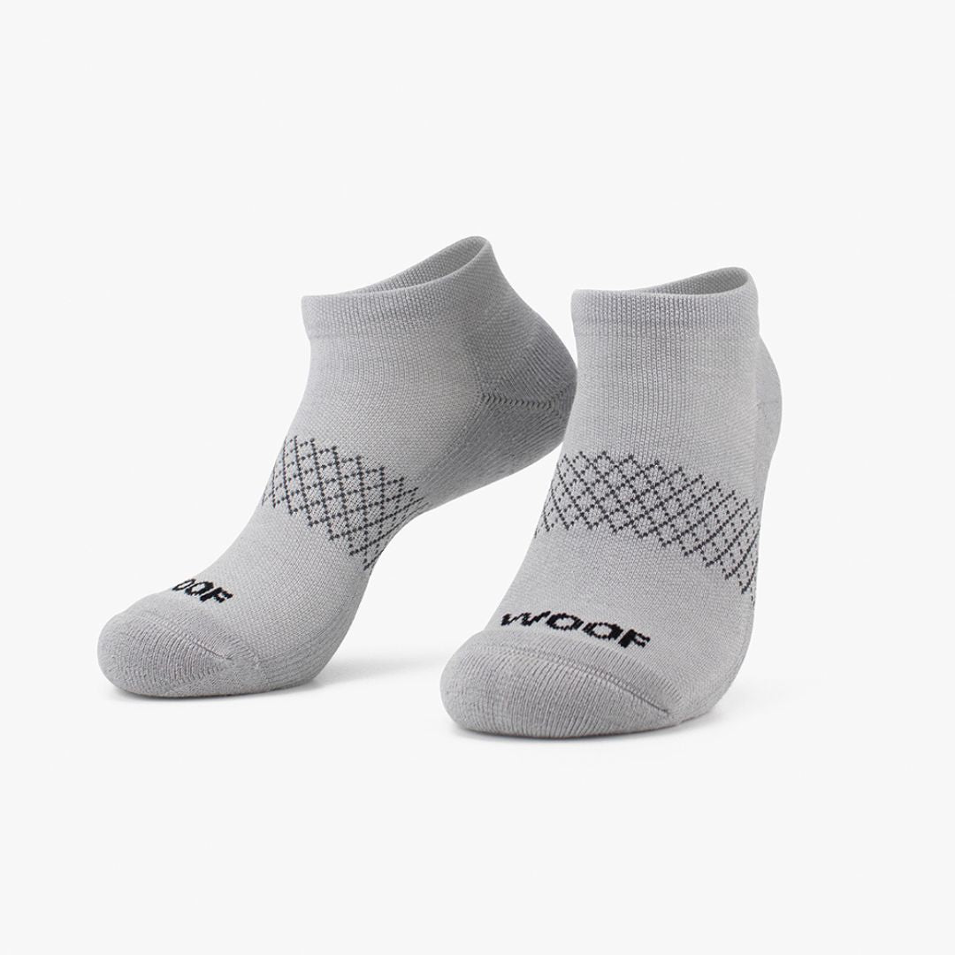 Grey Bamboo Ankle Compression Socks 4 Pack