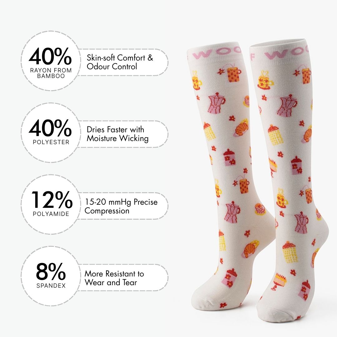 Sweet Treat Bamboo Compression Socks