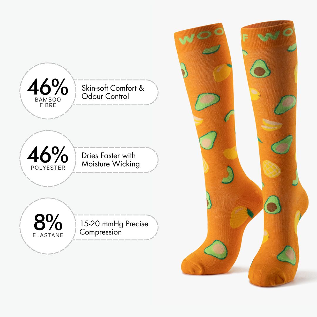 Avo Mango Bamboo Compression Socks