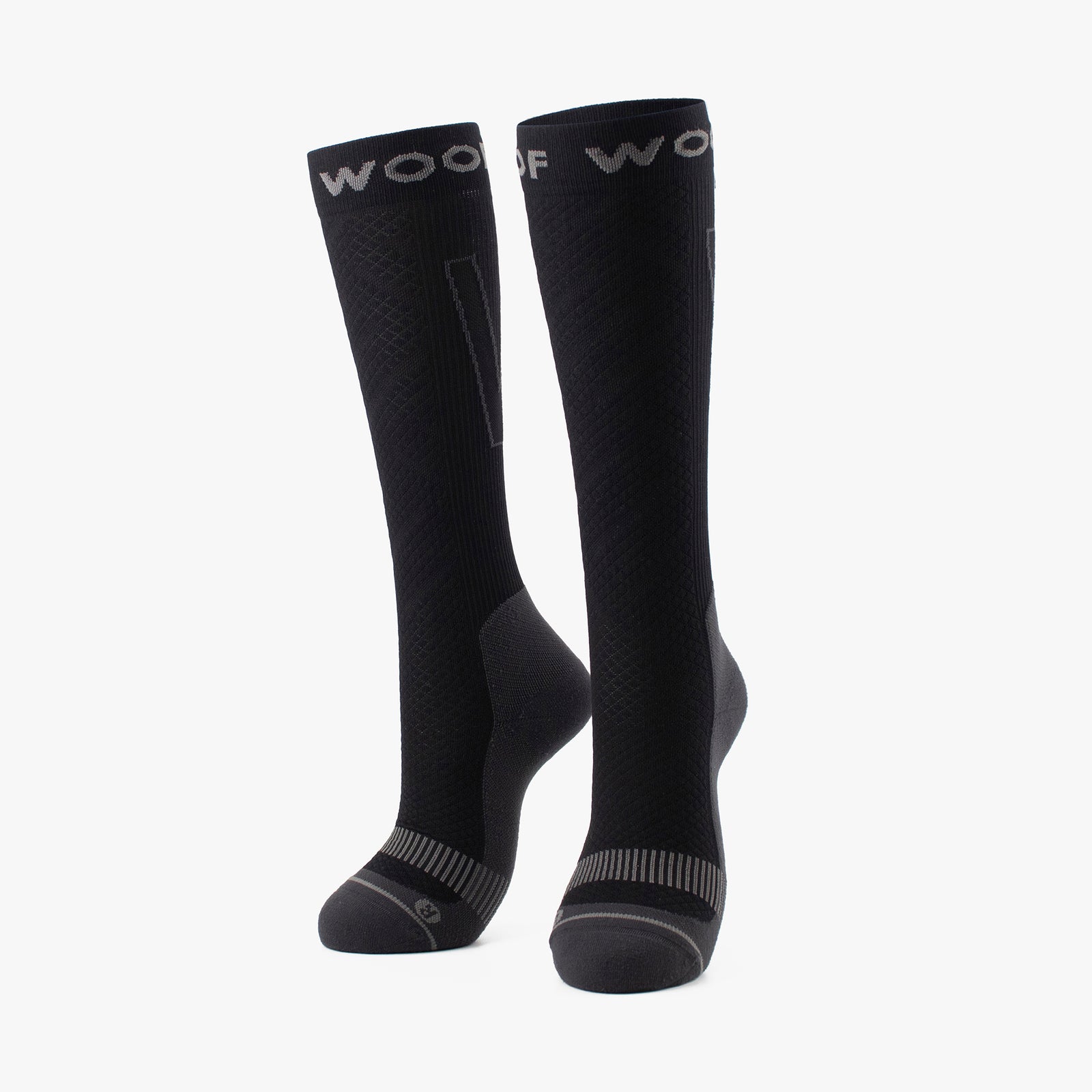 Black & White Performance Compression Socks 4 Pack