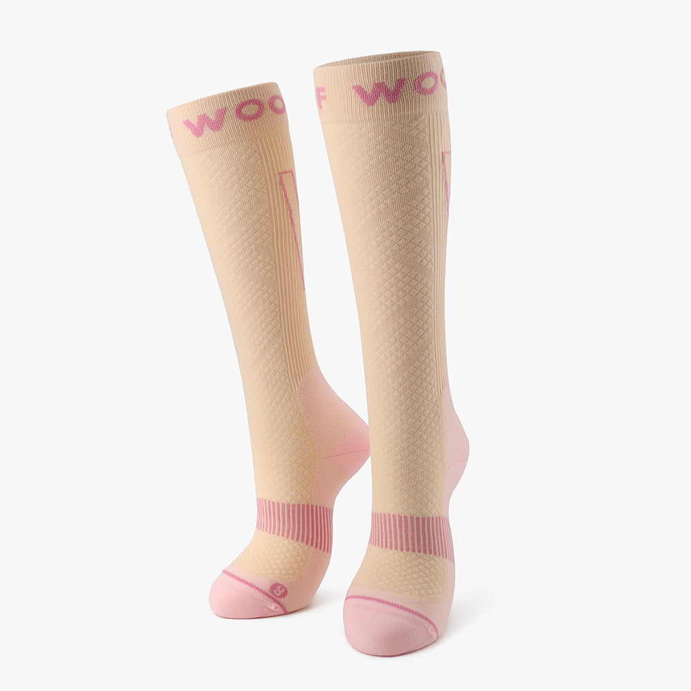 Pink Power Performance Compression Socks 4 Pack
