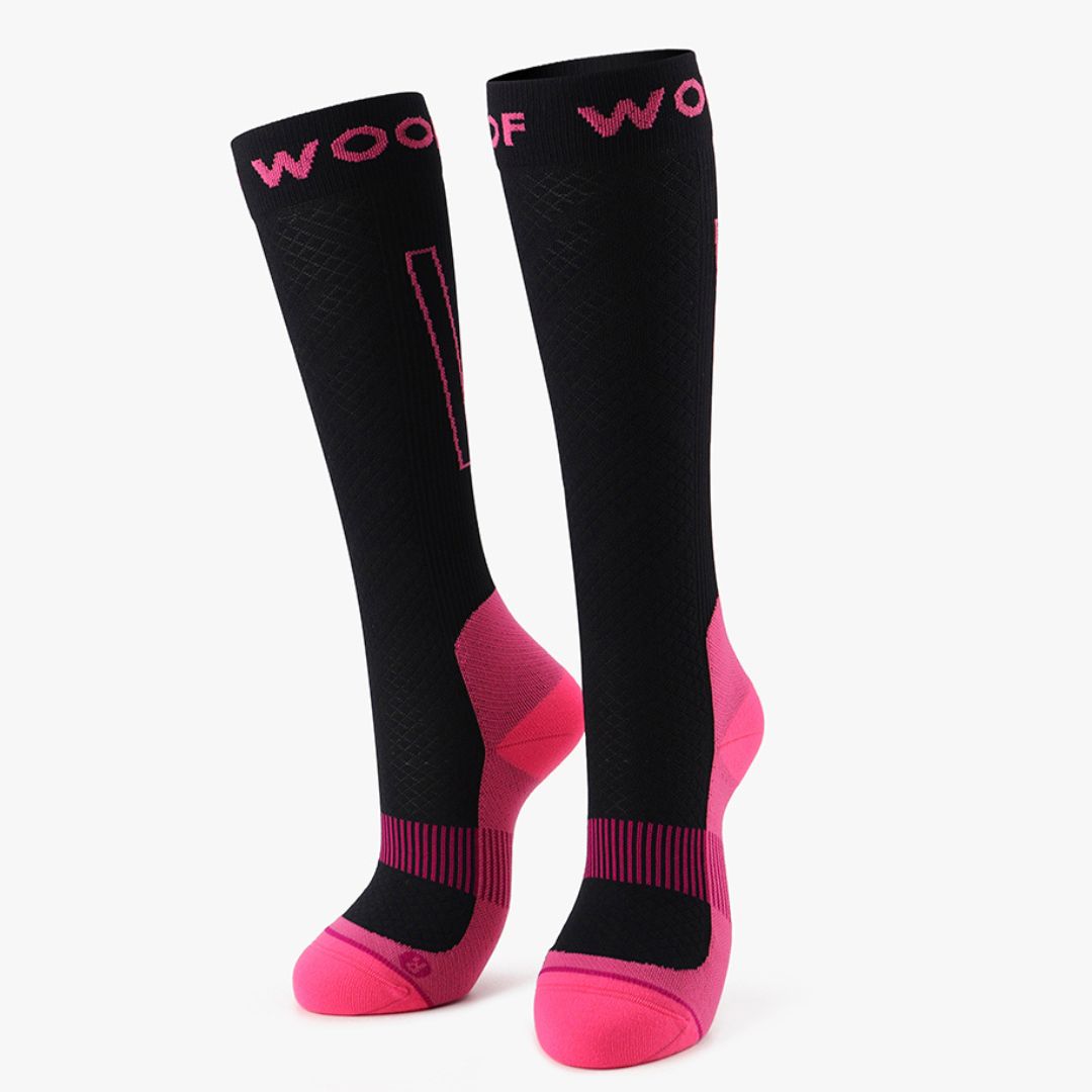 Black & Pink Performance Compression Socks