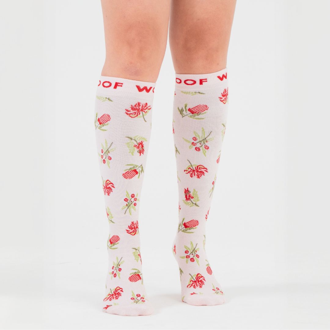 Bushland Blooms Bamboo Compression Socks
